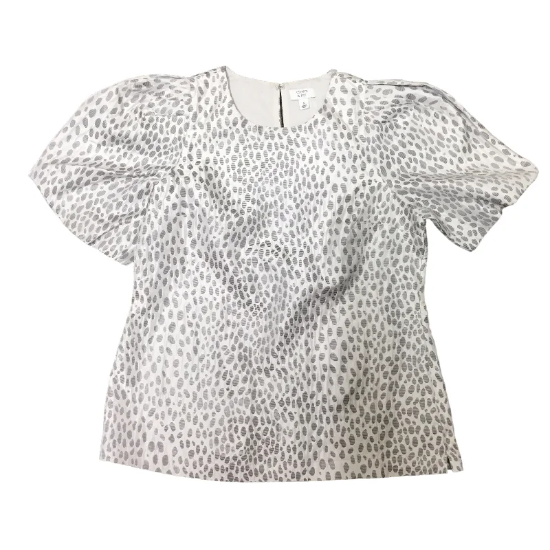 Grey Top Short Sleeve Crown And Ivy, Size S