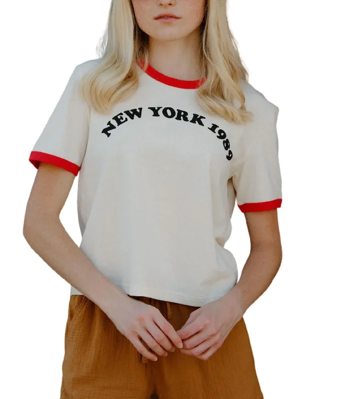 Ny Ringer Tee In White