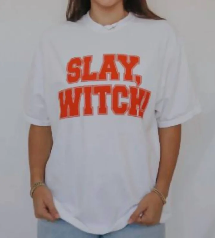 Slay Witch T-Shirt In White