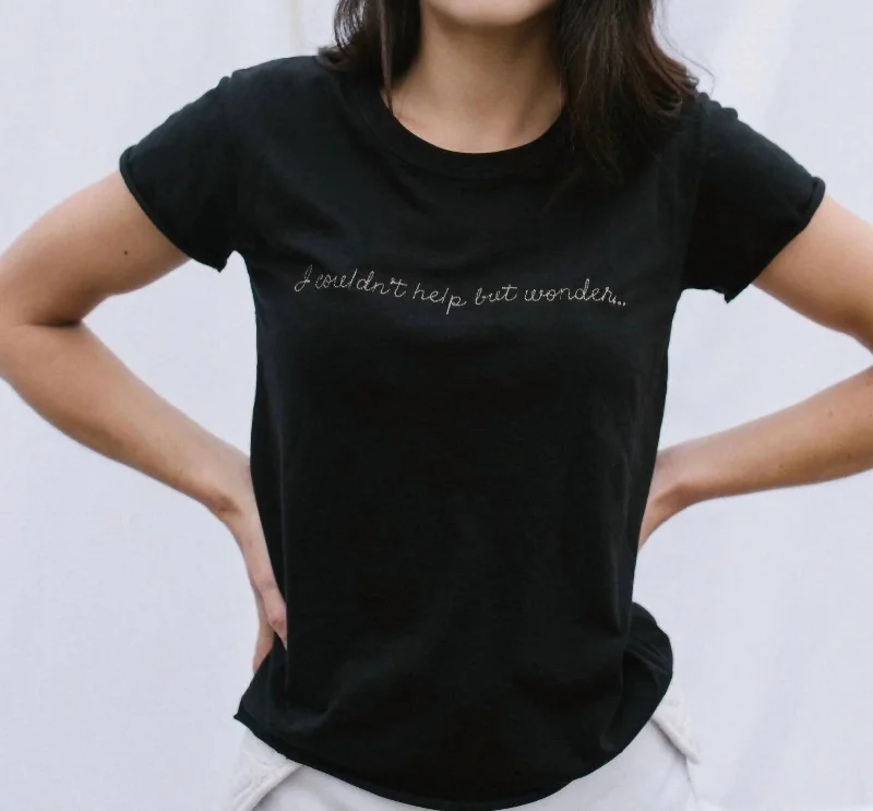 The Carrie, Baby Girl Tee In Black