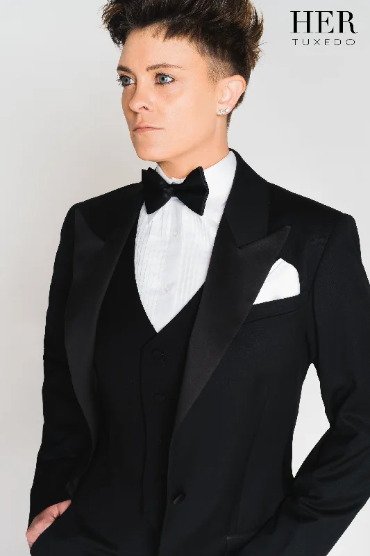 Standard Collar, Pleated Front Tuxedo Dress Shirt