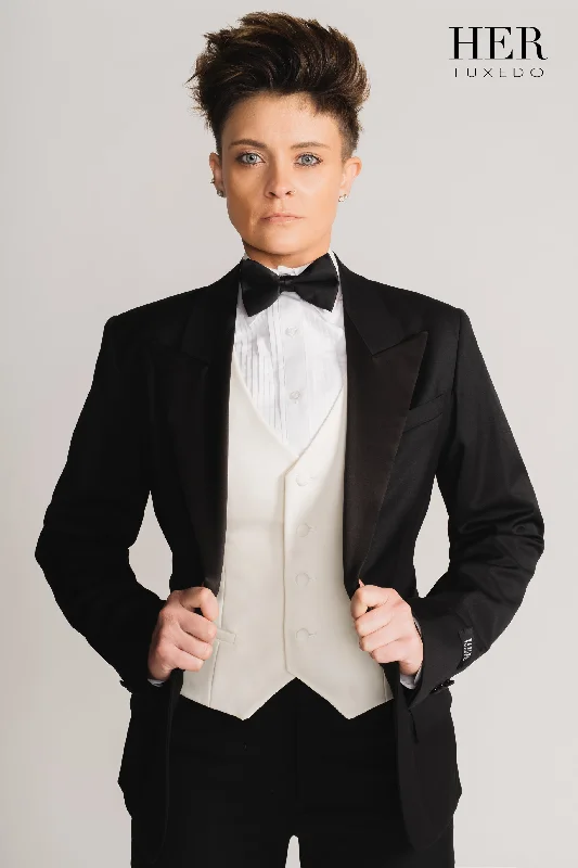 Standard Collar, Pleated Front Tuxedo Dress Shirt