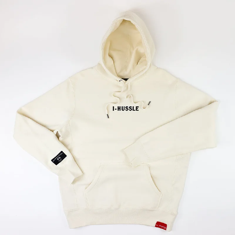 I-Hussle (Victory Flags) Hoodie - Bone/Black