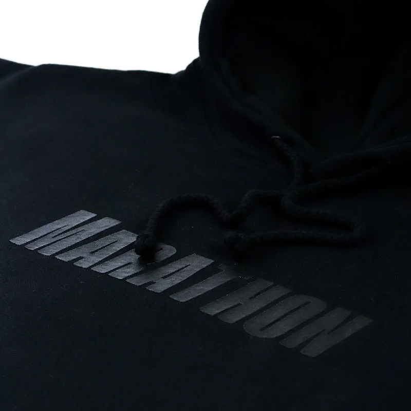 Marathon Lifestyle Tonal Hoodie - Black Marathon Lifestyle Tonal Hoodie - Black