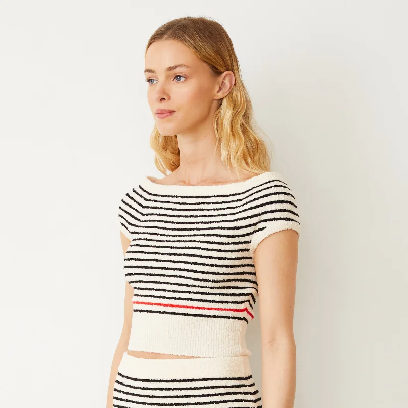Boucle Knit Off Shoulder Top Boucle Knit Off Shoulder Top