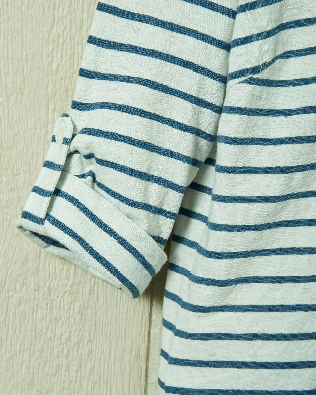 Avalon Indigo Knit Top in White/Navy Stripe Avalon Indigo Knit Top in White/Navy Stripe