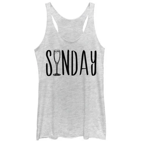 Funday - Heather - Racerback Womens Tank