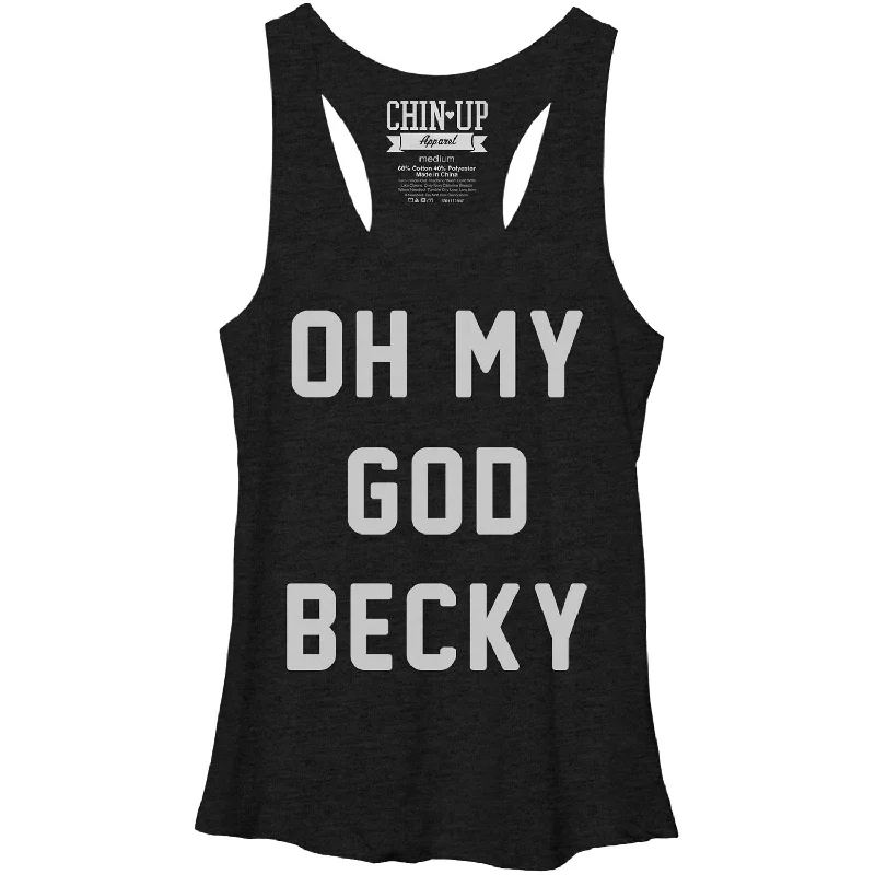 Omg Becky - Heather - Racerback Womens Tank