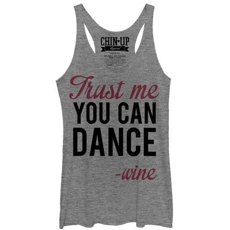 Wine Dance - Heather - Racerback Womens Tank