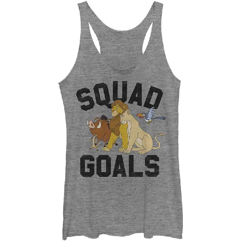 Squad Goals - Heather - Racerback Womens Tank