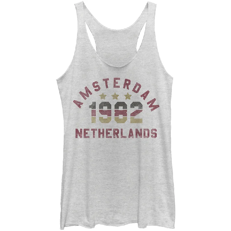 Amsterdam - Heather - Racerback Womens Tank