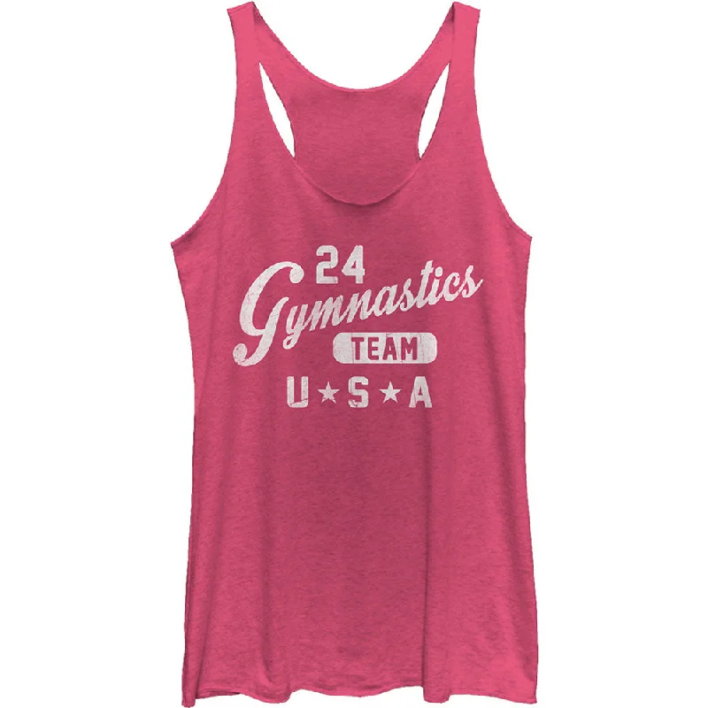 Gym Team - Heather - Racerback Womens Tank