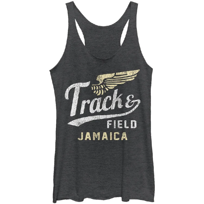 Jam Track - Heather - Racerback Womens Tank