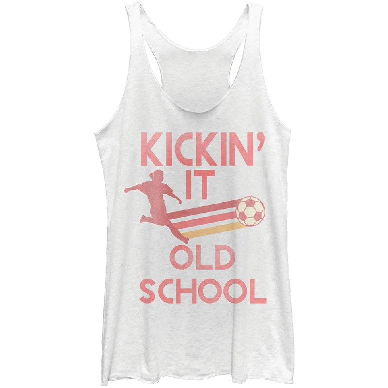 Old Kick - Heather - Racerback Womens Tank