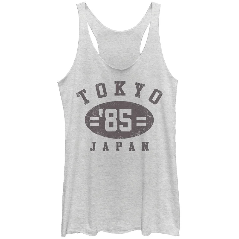 Tokyo - Heather - Racerback Womens Tank