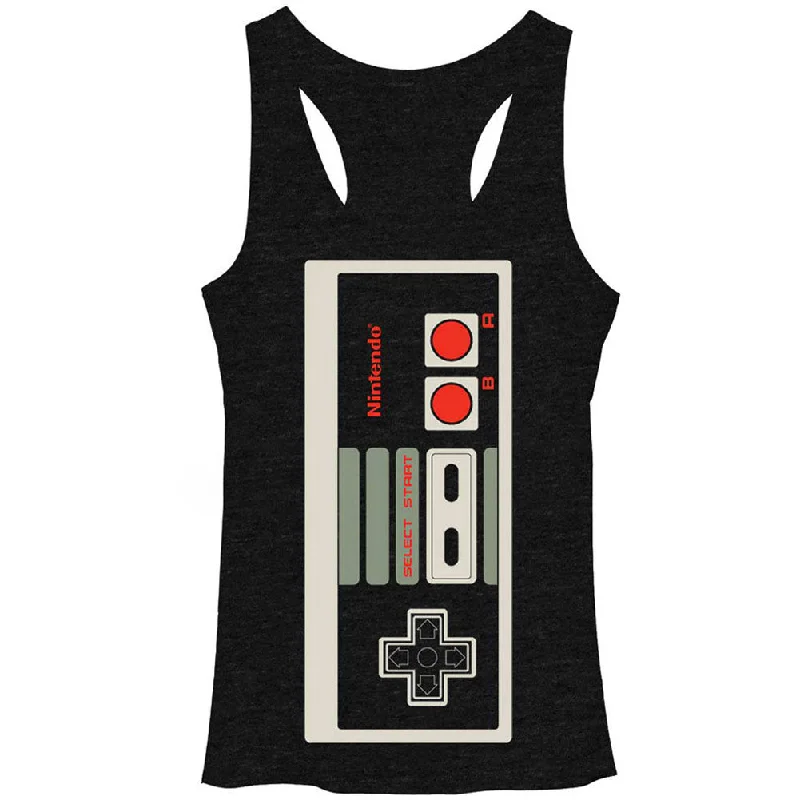 Big Controller - Heather - Racerback Womens Tank