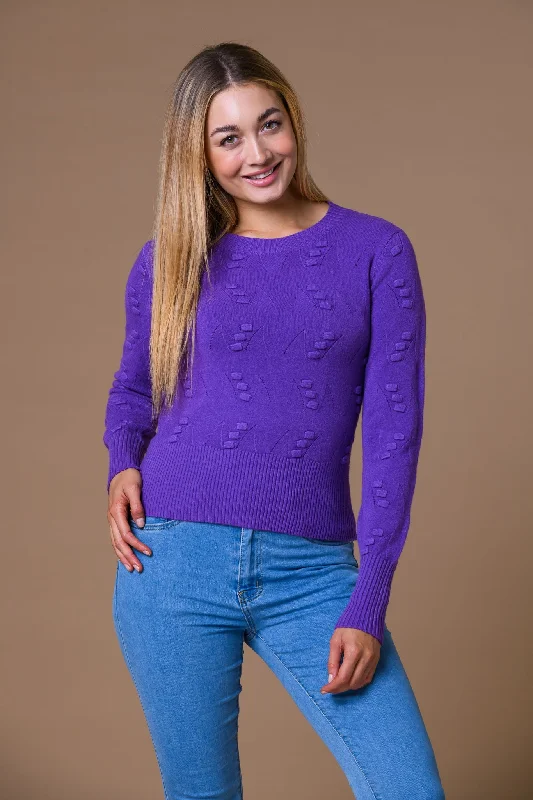 Pointelle & Dot Sweater