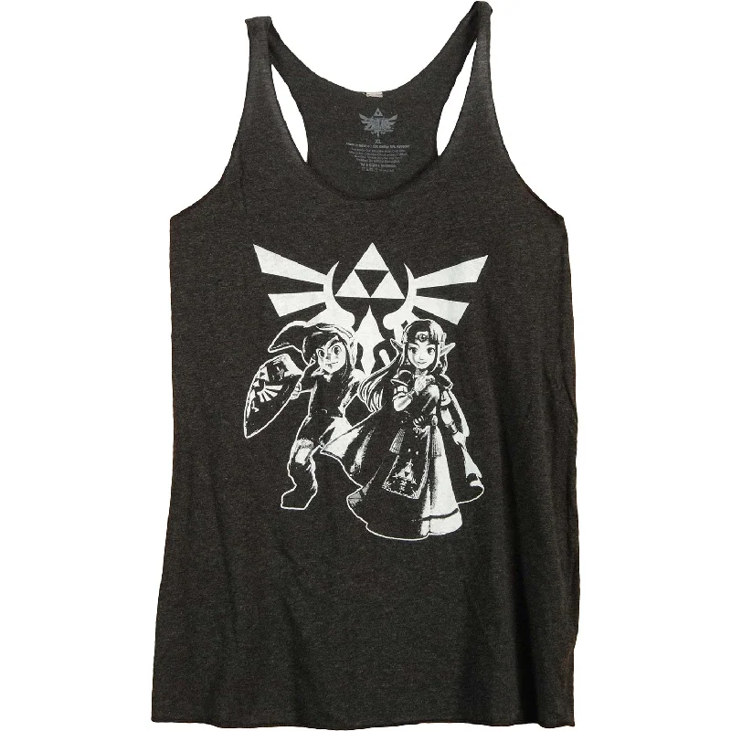 Gold Link & Zelda Womens Tank