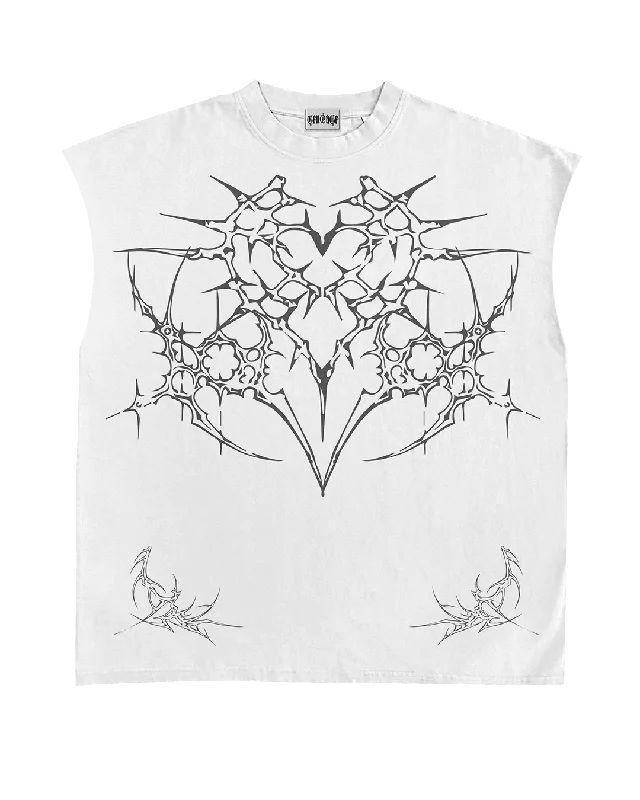 Kyron White Boxy Vest