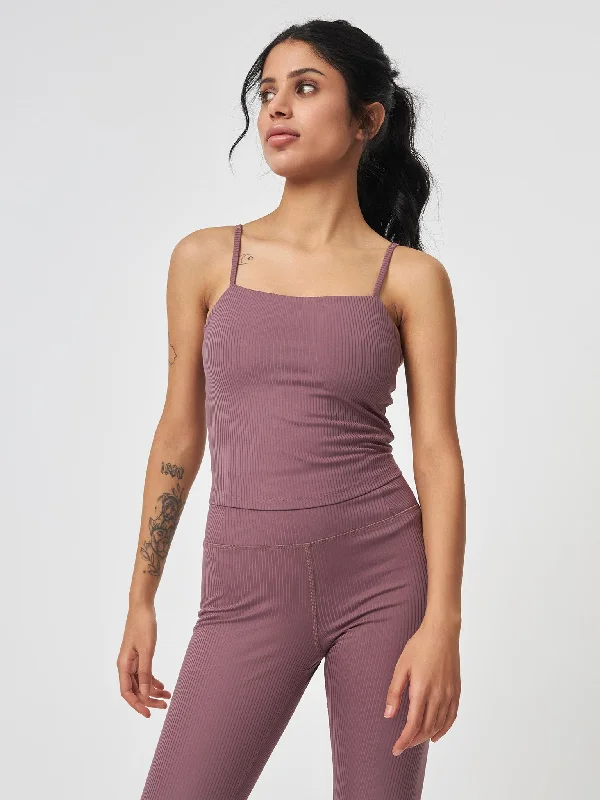 Girlfriend Collective Rib Cami Top - Pewter